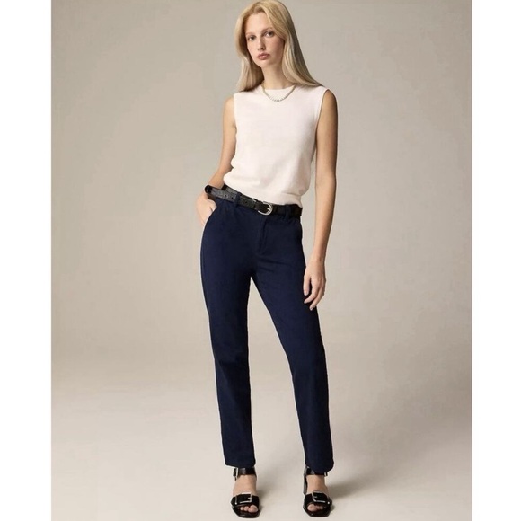 J. Crew - Kate Straight-Leg Chino Pants in Vintage Dove Gray - Picture 4 of 5